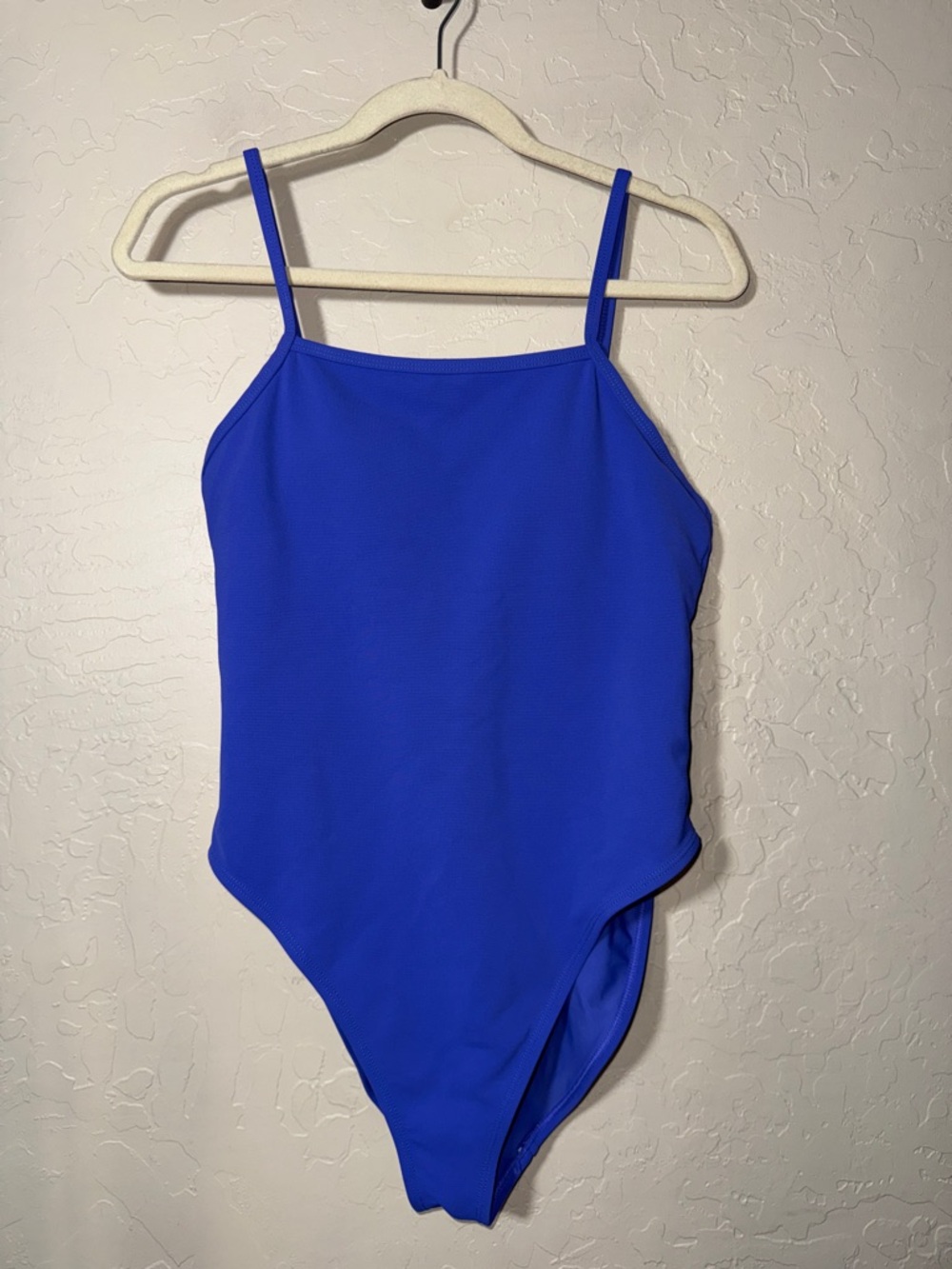 Wilo The Label one-piece square neck high cut moderate coverage swimsuit